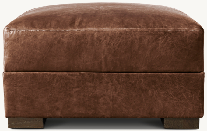 Maxwell Leather Ottoman