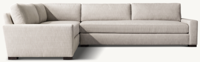 Maxwell Left-Arm Bench-Seat L-Sectional