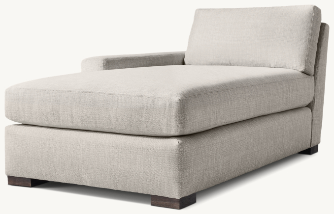 Three Quarter view of Maxwell Left-Arm Chaise 