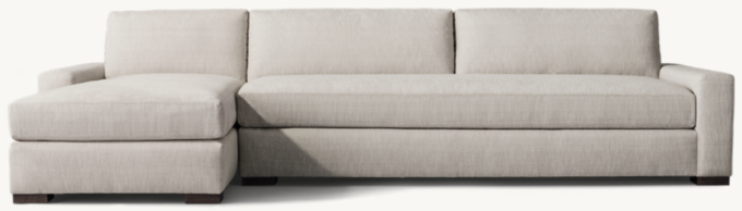 Maxwell Left-Arm Sofa-Chaise Bench-Seat Sectional