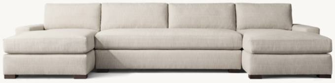Maxwell U-Chaise Bench-Seat Sectional