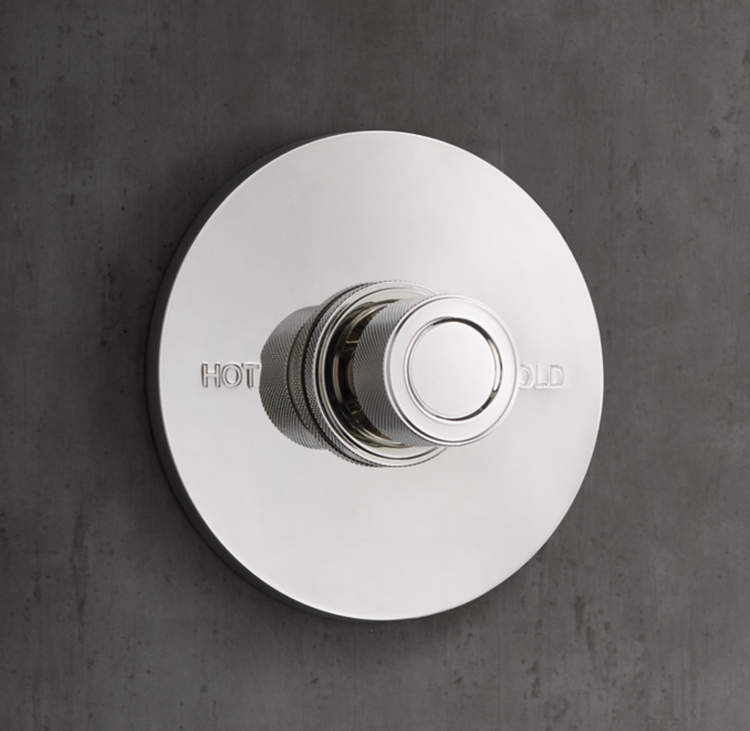 Lambeth Knurled KnobHandle Balance Pressure Shower Valve & Trim Set