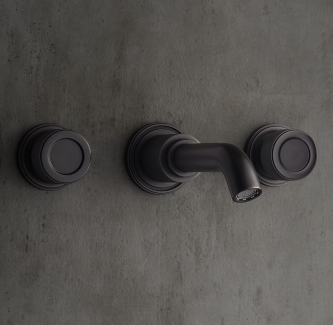 Lambeth Knurled KnobHandle WallMount Faucet