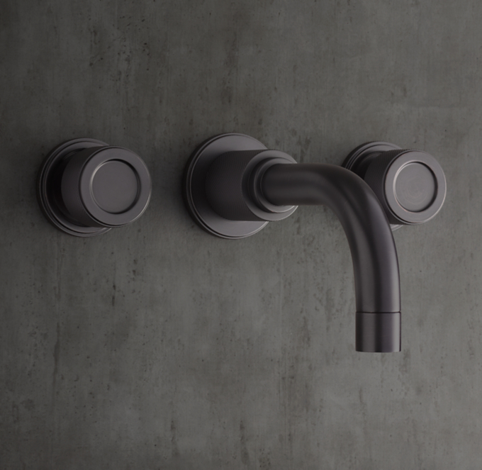 Lambeth Knurled Knob-Handle Wall-Mount Tub Fill