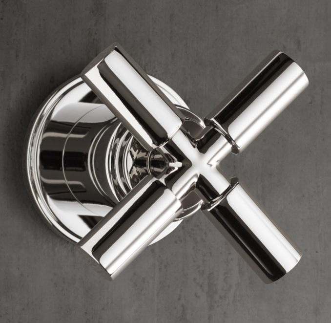 Lambeth Smooth Cross-Handle Multi-Port Diverter Valve & Trim Set