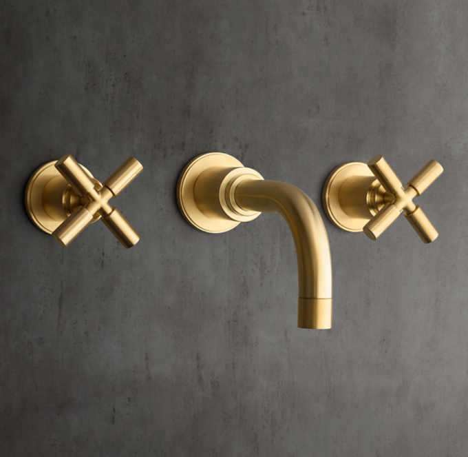 Lambeth Smooth Cross-Handle Wall-Mount Tub Fill