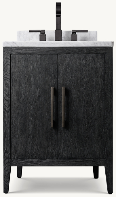 French Contemporary Powder Vanity