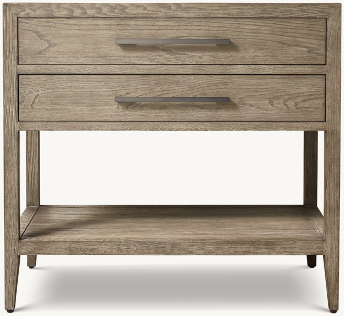 Front view of French Contemporary Single Washstand Base 