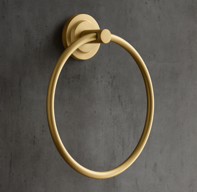 Three Quarter view of Spritz Towel Ring 