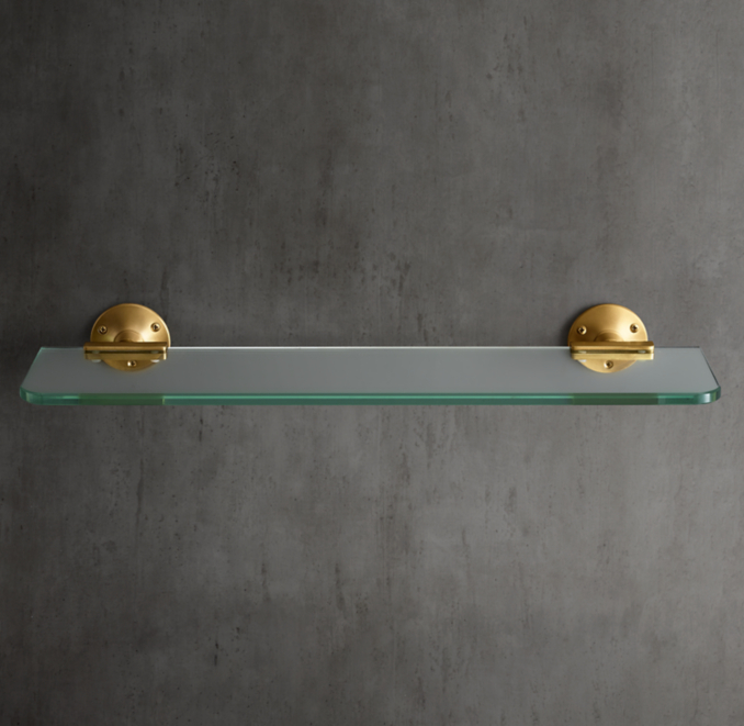 Sutton Glass Shelf | RH
