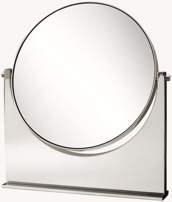 Mi-Siècle Italien - Miroir de table lisse - Grand format