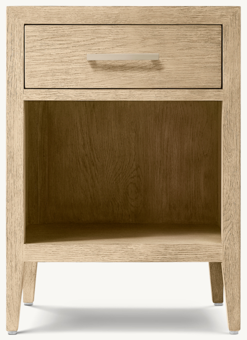 20" nightstand shown in Greige Oak/Champagne.