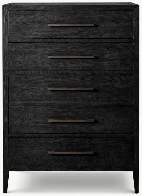 French Contemporary 5-Drawer Narrow Dresser