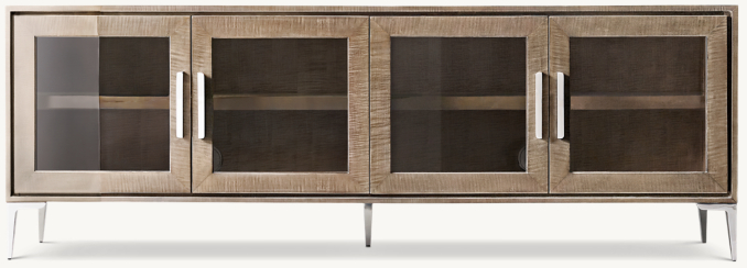 Shown in Lacquered Bisque/Polished Stainless Steel.