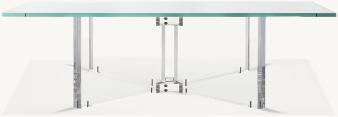 Lazio Acrylic And Glass Square Coffee Table