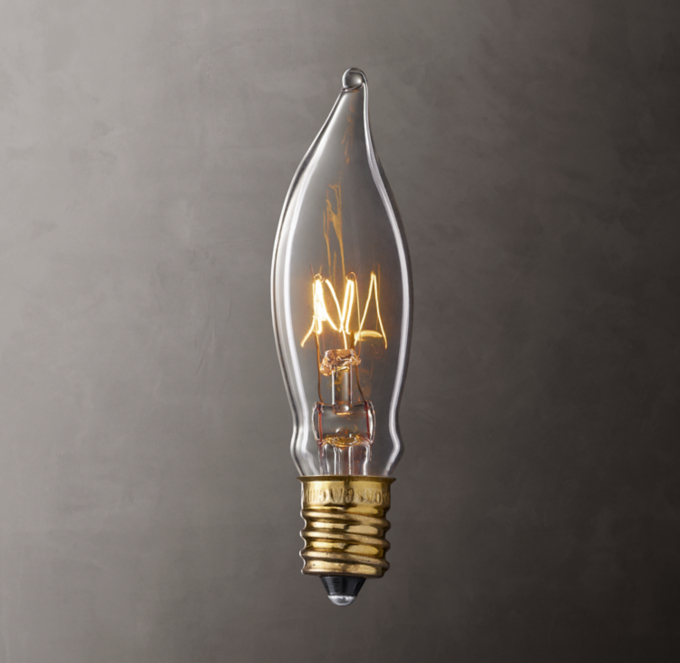 Flame Candelabra Incandescent Bulbs 7.5W (Set of 6)