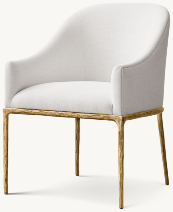 Thaddeus Slope Fabric Dining Armchair