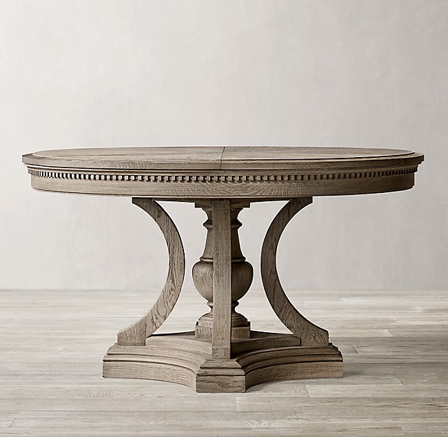 St James Round Extension Dining Table, Restoration Hardware Round Dining Table