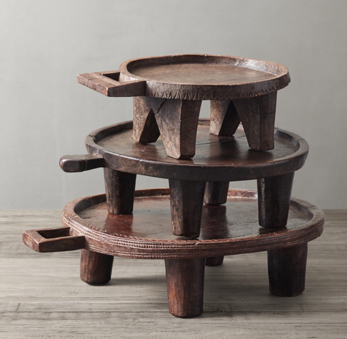 Found African Wood Tray