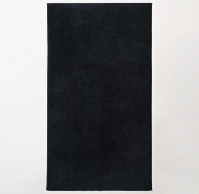 black beach towel