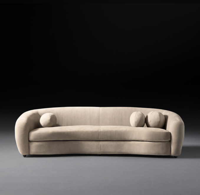 Front view of Sylvain Leather Sofa 