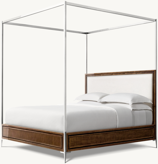 Benoit Fabric Panel Canopy Bed