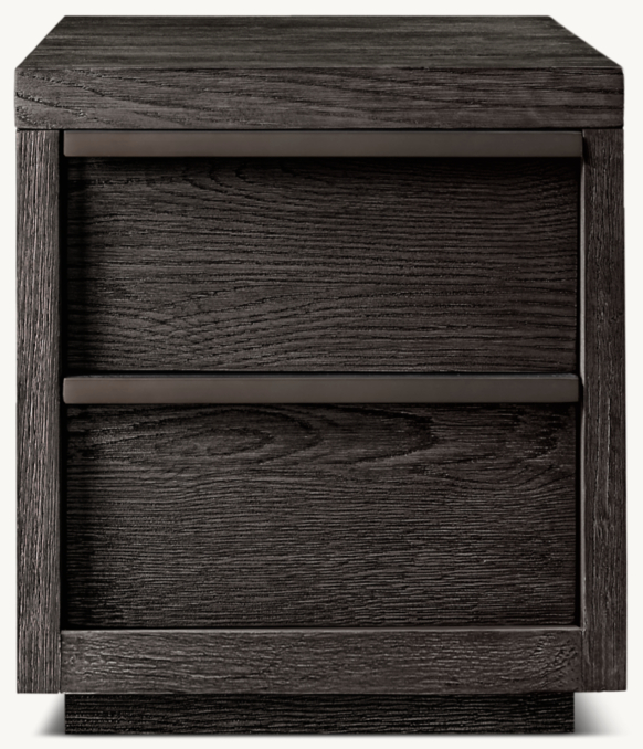 Front view of Bezier Closed Nightstand 