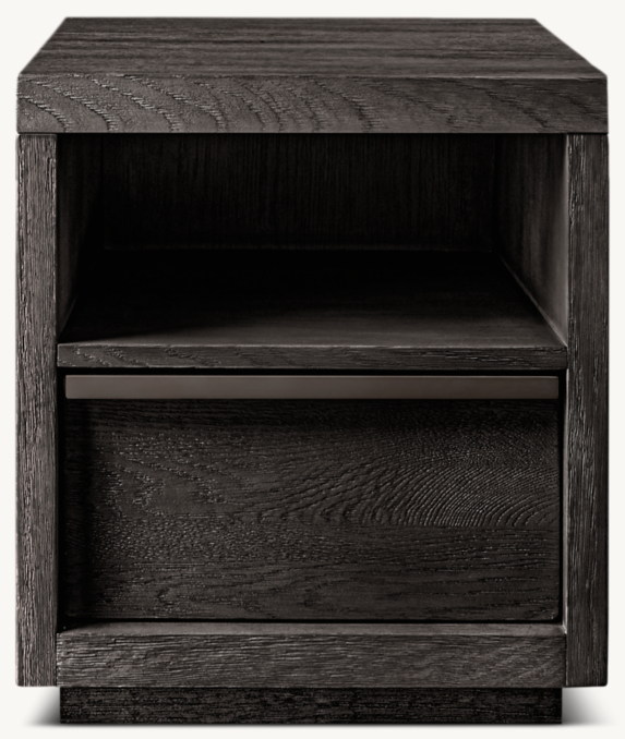 Front view of Bezier Open Nightstand 