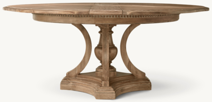 St. James Round Jupe Extension Dining Table RH