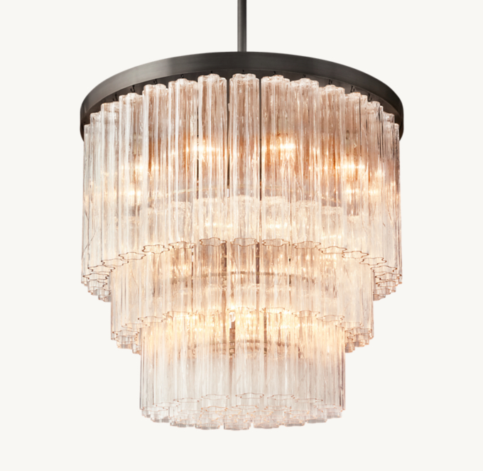 Cielo Three-Tier Round Chandelier 36\"