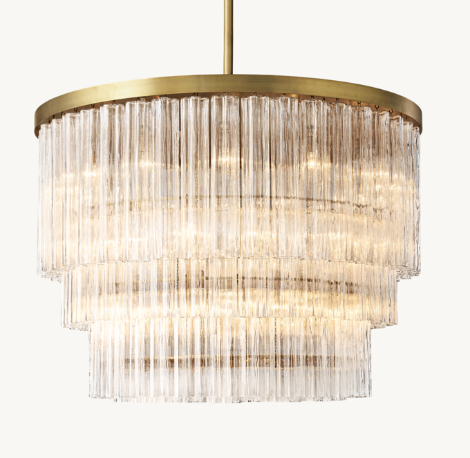Cielo Three-Tier Round Chandelier 48\"