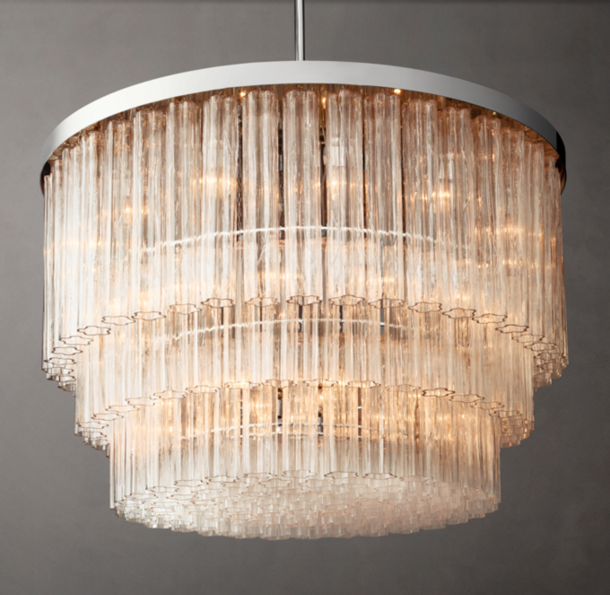 Cielo Three-Tier Round Chandelier 48\"
