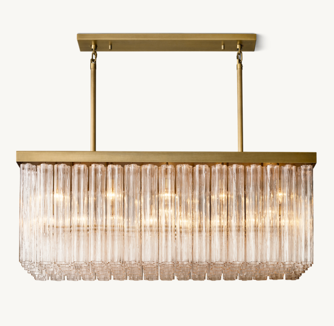 Cielo Rectangular Chandelier 54\"