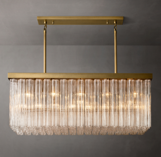 Cielo Rectangular Chandelier 54\"