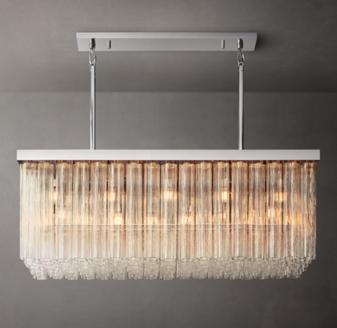 Cielo Rectangular Chandelier 54\"