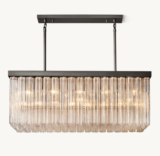 Cielo Rectangular Chandelier 54\"