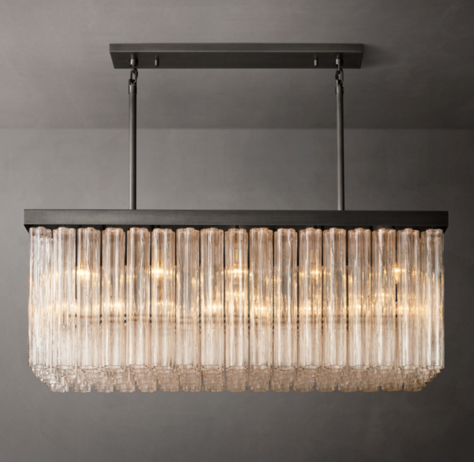 Cielo Rectangular Chandelier 54\"