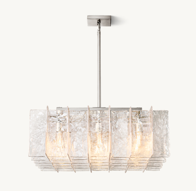 Lattice Square Chandelier 37\"