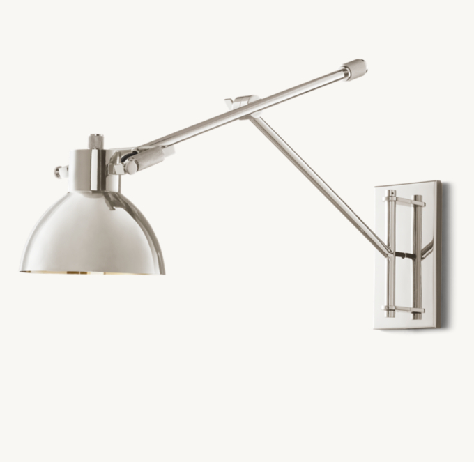 Machinist Swing-Arm Task Sconce