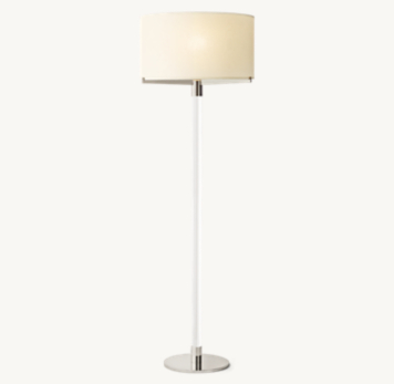 Restoration Hardware Floor Lamp : Classic Candlestick Floor Lamp : Avoid the use of all cleaners and abrasives, as they will damage the finish.