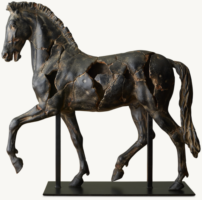 19th C. Italian Horse Sculpture | RH