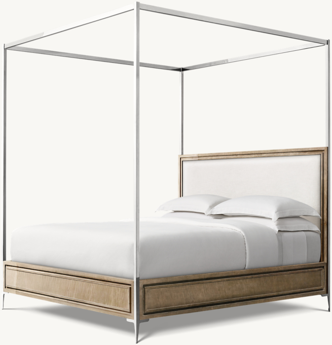 Benoit Fabric Panel Canopy Bed