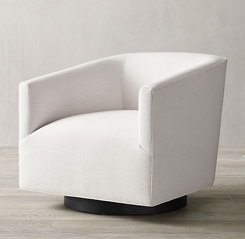 Swivels Rh, White Swivel Chairs For Living Room