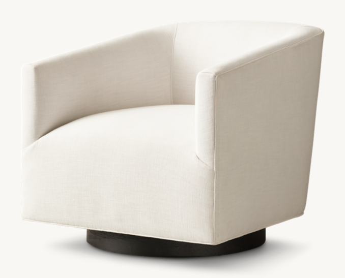 1950s Italian Shelter Arm Swivel Chair