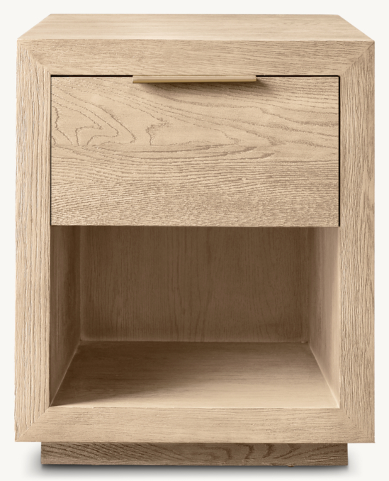20" nightstand shown in Greige Oak/Champagne.