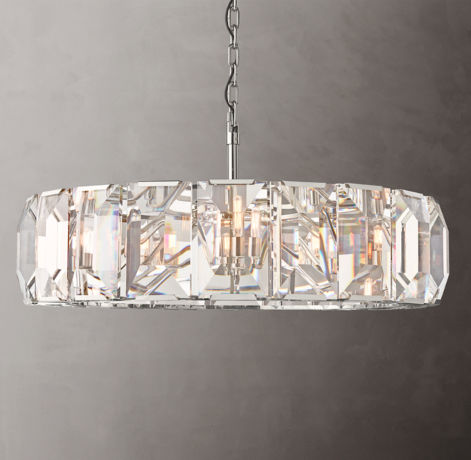 Harlow Crystal Round Chandelier 43\"
