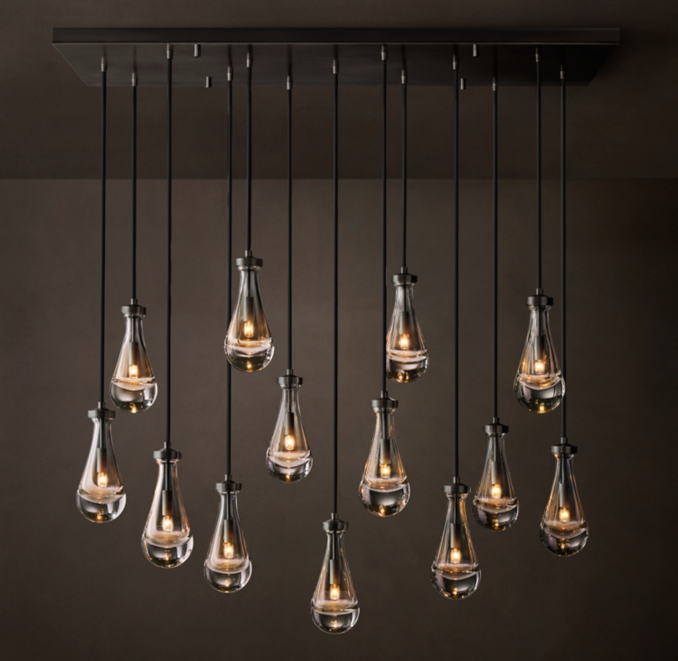 Rain Rectangular Chandelier