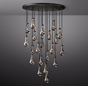 All Ceiling Lighting Rh, Modern Chandeliers Close To Ceiling