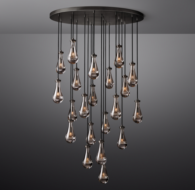 Rain Round Chandelier 47"