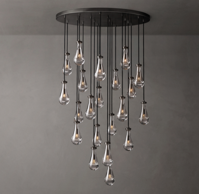 Rain Round Chandelier 47\"